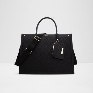Černá dámská kabelka s odepínací malou peněženkou ALDO Vaspias obraz