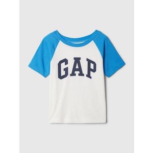 Bílo-modré klučičí tričko s logem GAP obraz
