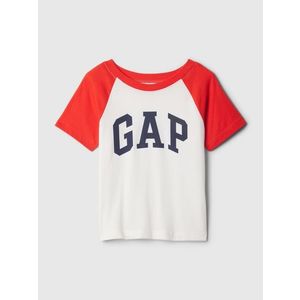 Bílo-červené klučičí tričko s logem GAP obraz