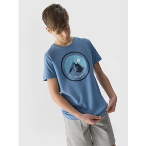 Chlapecké triko z organické bavlny 4F - modré obraz