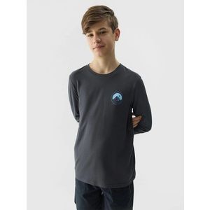 Chlapecké triko s dlouhým rukávem 4F - grafitové obraz