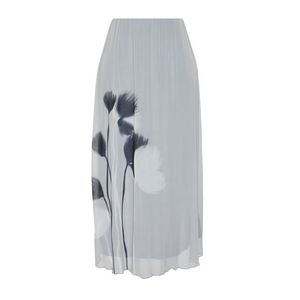 Trendyol X Artificial Wit Multi-Colored Floral Printed Lined Maxi Tulle Skirt obraz