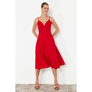 Trendyol Red A-Line Woven Dress obraz