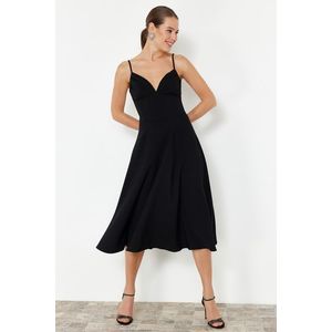 Trendyol Black A-Line Woven Dress obraz