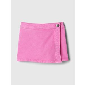 Růžová holčičí džínová kraťasová sukně GAP obraz