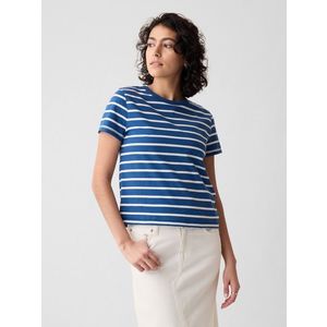 Bílo-modré dámské pruhované tričko GAP obraz