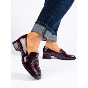 Lacquered maroon loafers Sergio Leone obraz