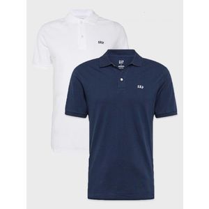 Sada dvou pánských triček v bílé a modré barvě GAP Polo obraz