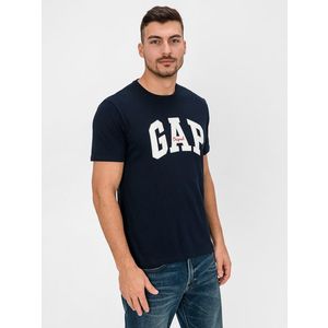 Tmavě modré pánské tričko GAP Logo obraz