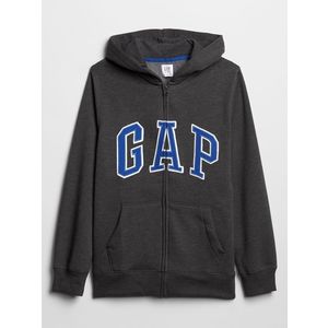 Černá klučičí mikina GAP Logo zip hoodie obraz