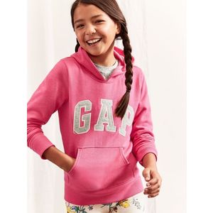Růžová holčičí mikina GAP Logo hoodie sweatshirt obraz