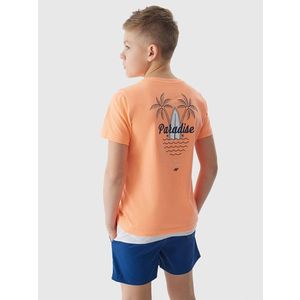 Chlapecké tričko s potiskem 4F - oranžové obraz