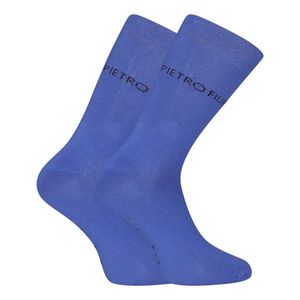 Ponožky Pietro Filipi vysoké bambusové tmavě modré obraz