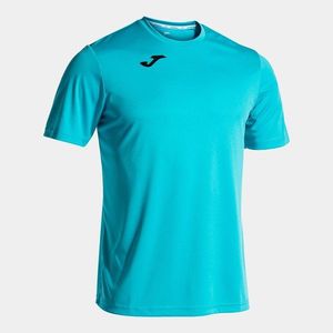 Pánské/chlapecké tričko Joma T-Shirt Combi S/S Fluor Turquoise obraz