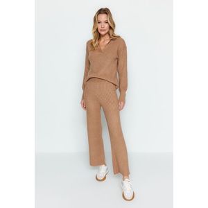 Trendyol Camel Care Collection Knitwear Top and Bottom Set obraz