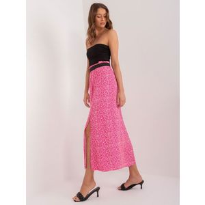 Tmavě růžová dlouhá sukně s potiskem SUBLEVEL obraz