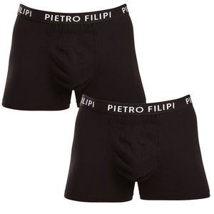2PACK pánské boxerky Pietro Filipi černé obraz