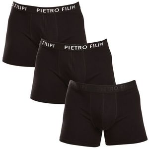 3PACK pánské boxerky Pietro Filipi černé obraz