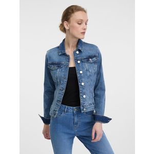 Světle modrá dámská džínová bunda obraz