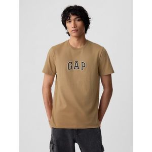 Hnědé pánské tričko s logem GAP obraz