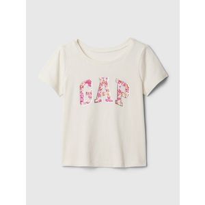 Béžové holčičí tričko s logem GAP obraz