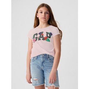 Růžové holčičí tričko s logem GAP obraz