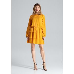 Figl Woman's Dress M601 Mustard obraz