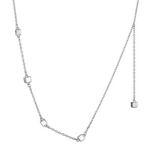 Evolution Group Stříbrný náhrdelník s kostičkami 62014 obraz