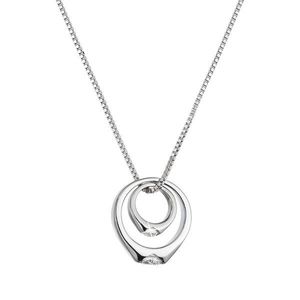 Evolution Group Stříbrný náhrdelník s prstýnky 12096.1 crystal obraz