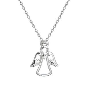 Evolution Group Stříbrný náhrdelník anděl se zirkonem 12104.1 obraz