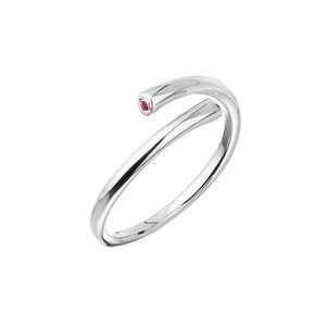 Evolution Group Stříbrný prsten s růžovým zirkonem 15010.3 UNI fuchsia obraz