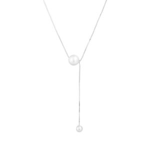 Evolution Group Stříbrný náhrdelník s shell perličkami 12103.1 obraz