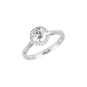 Evolution Group Stříbrný prsten luxusní se zirkony bílý 15008.1 crystal obraz