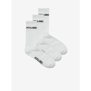 Jack & Jones Ponožky 3 páry Bílá obraz