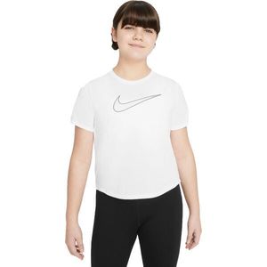 Nike DRI-FIT ONE Dívčí tričko, bílá, velikost obraz