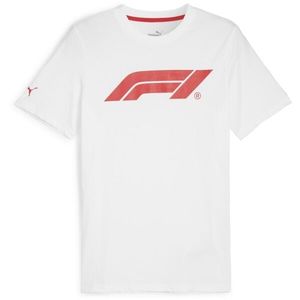 Puma F1 ESSENTIALS LOGO TEE Pánské triko, bílá, velikost obraz