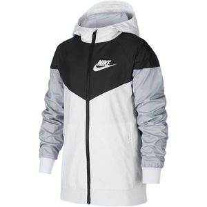 Nike SPORTSWEAR WINDRUNNER Dětská přechodová bunda, bílá, velikost obraz