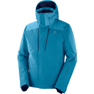 Salomon STORMSEASON JKT M Pánská lyžařská bunda, modrá, velikost obraz