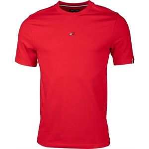 Tommy Hilfiger ESSENTIALS SMALL LOGO S/S Pánské triko, červená, velikost obraz