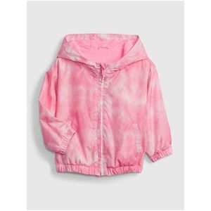 Růžová holčičí bunda lehká GAP obraz