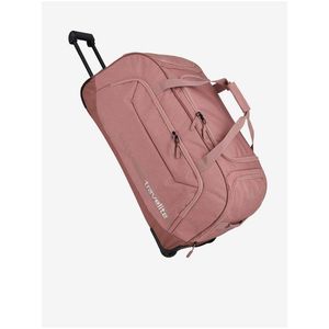 Růžová cestovní taška Travelite Kick Off Wheeled Duffle XL Rosé obraz