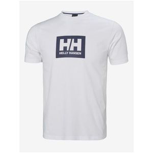 Bílé pánské tričko HELLY HANSEN HH Box T-Shirt obraz