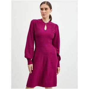 Tmavě růžové dámské svetrové šaty ORSAY obraz