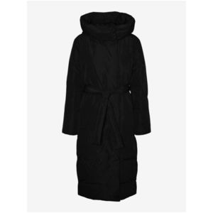 Černý dámský zimní kabát VERO MODA Leonie obraz