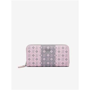 Růžovo-šedá dámská vzorovaná peněženka VUCH Marva Grey obraz