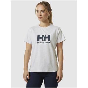 Šedé melírované dámské tričko HELLY HANSEN HH Logo T-Shirt 2.0 obraz
