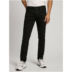 Černé pánské skinny fit džíny Jeans Pepe Jeans obraz
