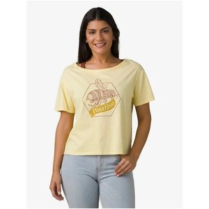 Světle žluté dámské tričko prAna Bee Positive obraz