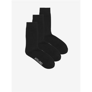 Sada tří párů černých pánských ponožek Jack & Jones obraz