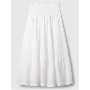Bílá dámská mušelínová maxi sukně GAP obraz